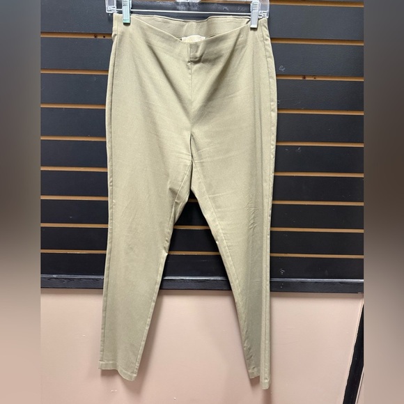 Michael Kors Womens Pull On Ankle Pants Skinny Leg Mid Rise olive size M - Picture 1 of 3